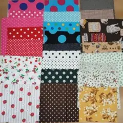 521.綿パッチワークハギレ50枚組