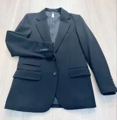 wjk ウールテーラードジャケット　ブラック　Sサイズ