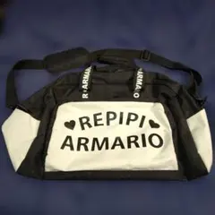 REPIPI ARMARIO 　ボストンバッグ ブラック ホワイトのサムネイル