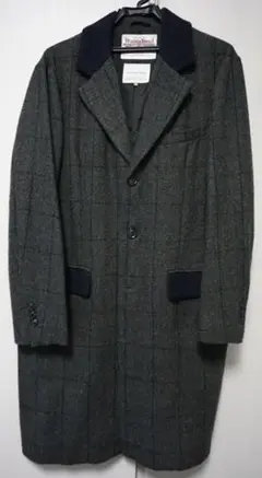 ハリスツイード チェスターコート ロングコート