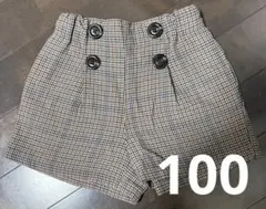 チェック柄ショートパンツ