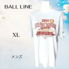 BALL LINE メンズ 半袖Tシャツ【XL】白