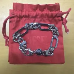 dieselシルバーリンクチェーンブレスレット