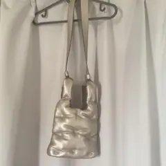 シルバー クッションショルダーバッグ