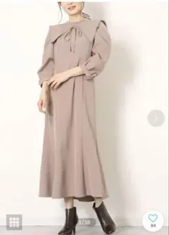 極美品 マイストラーダ ピンクベージュ マーメイドロングワンピース