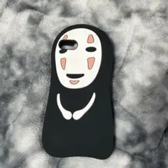 カオナシ iPhone8 ケース シリコン素材
