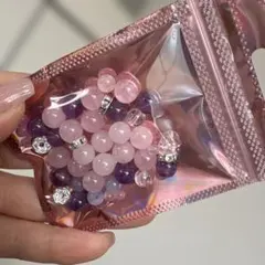 あや様専用　ローズクォーツ/アメジスト/詰め合わせ/ロンデル数個入り