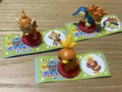 ポケモン チョコエッグ　旅立ちの3匹 3体セット アチャモ、ヒノアラシ、ヒコザル