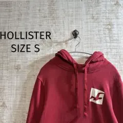 HOLLISTER 赤いフード付きパーカー
