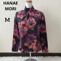 HANAE MORI ハナエモリ 紫色 長袖 シャツ 胸ポケット 6 おしゃれ 