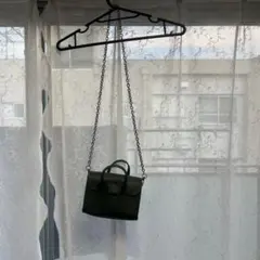2way ミニショルダーバッグ チェーンストラップ カーキのサムネイル