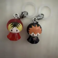 ⚪︎ ハイキュー めじるしアクセサリー 孤爪研磨 日向翔陽 2点セット