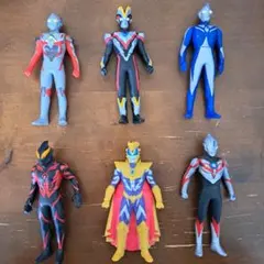 ウルトラマン　ソフビフィギュア 6体セット