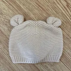 【3/9発送】baby GAP 耳付きニット帽 42cm(0-3ヶ月)