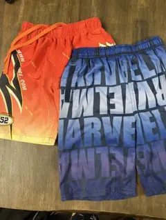 男の子　水着　2枚セット　マーベル　120 130