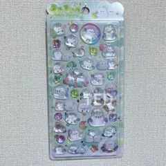 シマエナガ　ドロップシール　ボンボン　うるちゅる　輸入品　３Dシール　鳥