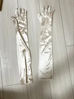 サテンロングウェディンググローブ