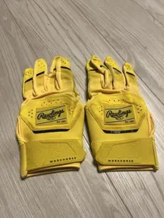 Rawlings WORKHORSE バッティング用手袋 イエロー
