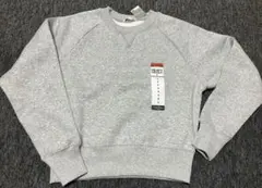 【 GU】ヘビーウェイトスウェットプルオーバー　S グレー