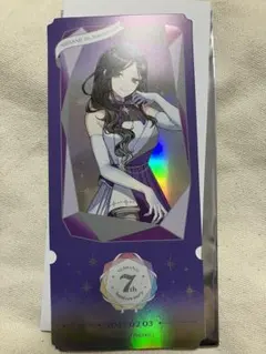 白雪巴　にじさんじ チケット風カード 7周年　特典　ノベルティ　池袋