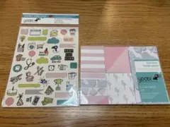 海外文具　付箋　シール　セット