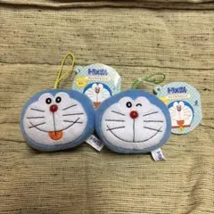 ラウンドワン限定 ドラえもん フェイスマスコット 2種セット