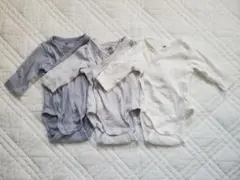 ※値下げ【 H&M 】 オーガニックコットンロンパース 3点セット