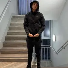 NIKE ナイキ テックフリース　ブラック　廃盤　S　UK drill ドリル