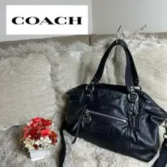 Coach Poppy 2way Bag Black コーチポピー黒
