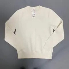 新品未使用　ウォッシャブルストレッチミラノリブクルーネックセーター　sサイズ