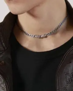 レア⭐Gucci　タイガー　喜平　ネックレス　チョーカー　グッチ　Silver レア⭐Gucci タイガー 喜平 ネックレス チョーカー グッチ Silver