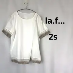 la.f... ラエフ レイヤード調 レースブラウス 白 2Sのサムネイル