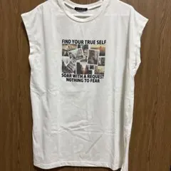 INGNI スリーブレス ホワイト Tシャツ スリット入りのサムネイル