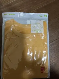 UNIQLO ベビー Tシャツ 90サイズ イエロー　クルーネックt 長袖