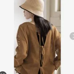 ローリーズファーム　2WAYメッシュリボンカーデ
