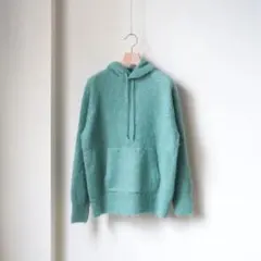 BRUSHED SUPER KID MOHAIR KNIT P/O PARKA