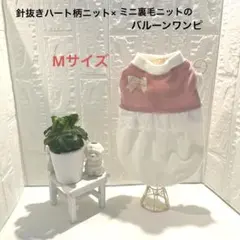 ハンドメイド犬服　Mサイズ　バルーンワンピ