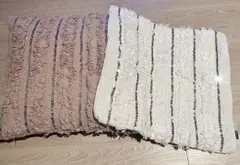 フランフラン　45×45クッションカバー ピンク ホワイト 2枚セット