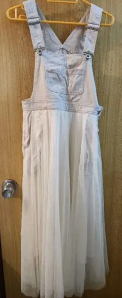 オリーブ・デ・オリーブ　デニムチュールサロペット