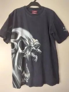 JNCO JEANS Tシャツ Mサイズ 黒 スカルドクロ 両面プリント