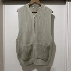 （極美品）オーラリー ウールベスト ジップベスト ￼サイズ4