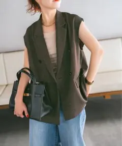 ののののの様専用です☆ Spick & Span シアーレイヤードジレ - メルカリ