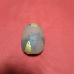 九谷名工陶芸家:北村隆 作　灰釉金彩　花瓶(一輪挿し)