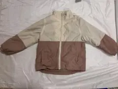 ペアマノン　フロントジップ バイカラー 裏ボア ナイロン ジャケット