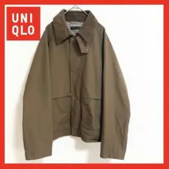 【美品】UNIQLO ユーティリティショートブルゾン　ブラウン　M ブラウン