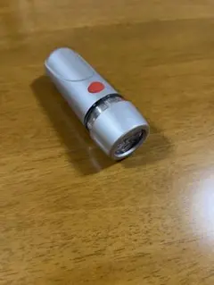 自転車用ハンディライト 小型 LED 懐中電灯 シルバー 防災用にも 動作確認済