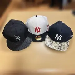 NYヤンキース&LAドジャース　キャップ３点セット