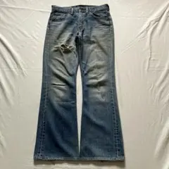 00s Levi's 517 damage flared jeans swag