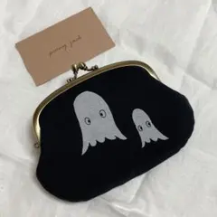 完成品✨　troll × tambourine 親子がま口　ブラックのサムネイル