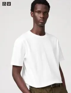 ユニクロ クルーネックTシャツ　ホワイト L